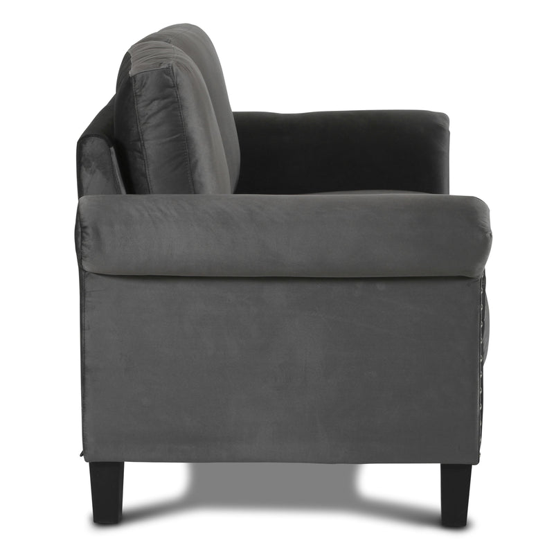 New Classic Furniture Alani Stationary Fabric Loveseat UKD16-20-GRY IMAGE 3