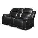 New Classic Furniture Vega Reclining Polyurethane Loveseat UC3822-25-PBK IMAGE 2