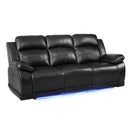 New Classic Furniture Vega Power Reclining Polyurethane Sofa UC3822-30P1-PBK IMAGE 2