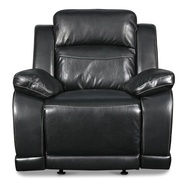 New Classic Furniture Vega Power Glider Polyurethane Recliner UC3822-13P1-PBK IMAGE 1