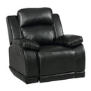 New Classic Furniture Vega Power Glider Polyurethane Recliner UC3822-13P1-PBK IMAGE 2