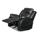 New Classic Furniture Vega Power Glider Polyurethane Recliner UC3822-13P1-PBK IMAGE 4