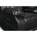 New Classic Furniture Vega Power Glider Polyurethane Recliner UC3822-13P1-PBK IMAGE 8