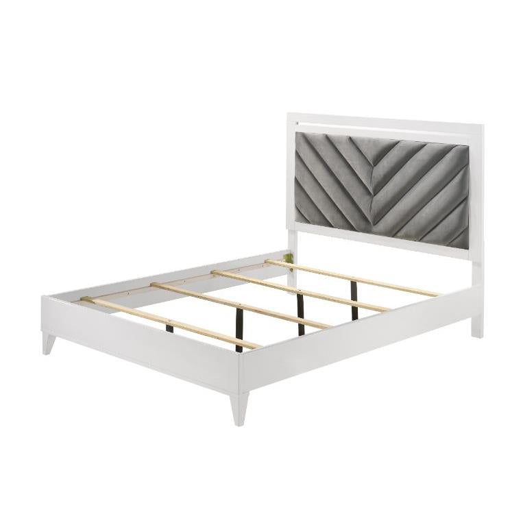 Acme Furniture King Upholstered Panel Bed 27387EK IMAGE 1