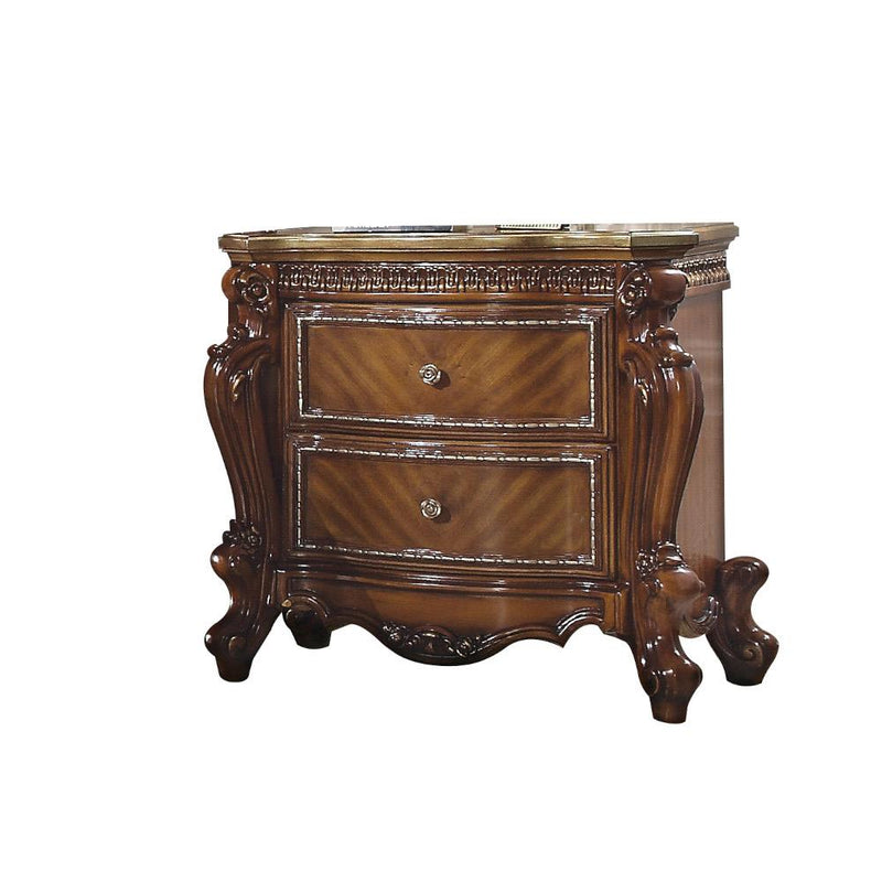 Acme Furniture Picardy 2-Drawer Nightstand 27843 IMAGE 2