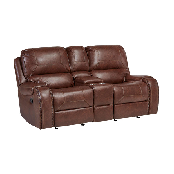 Acme Furniture Reclining Leather Look Loveseat FGC69506-40G IMAGE 1