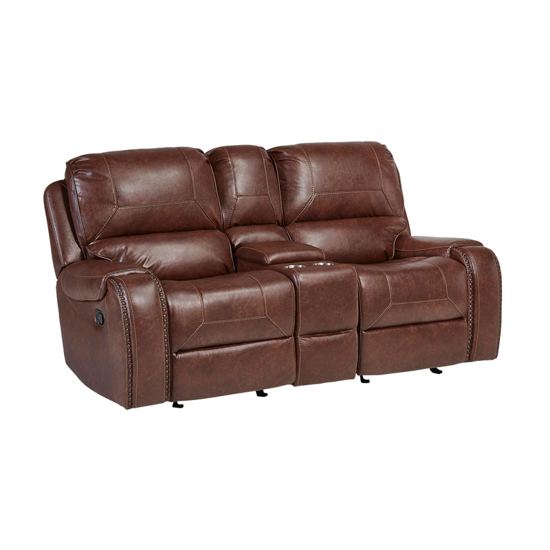 Acme Furniture Reclining Leather Look Loveseat FGC69506-40G IMAGE 1
