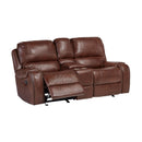 Acme Furniture Reclining Leather Look Loveseat FGC69506-40G IMAGE 2