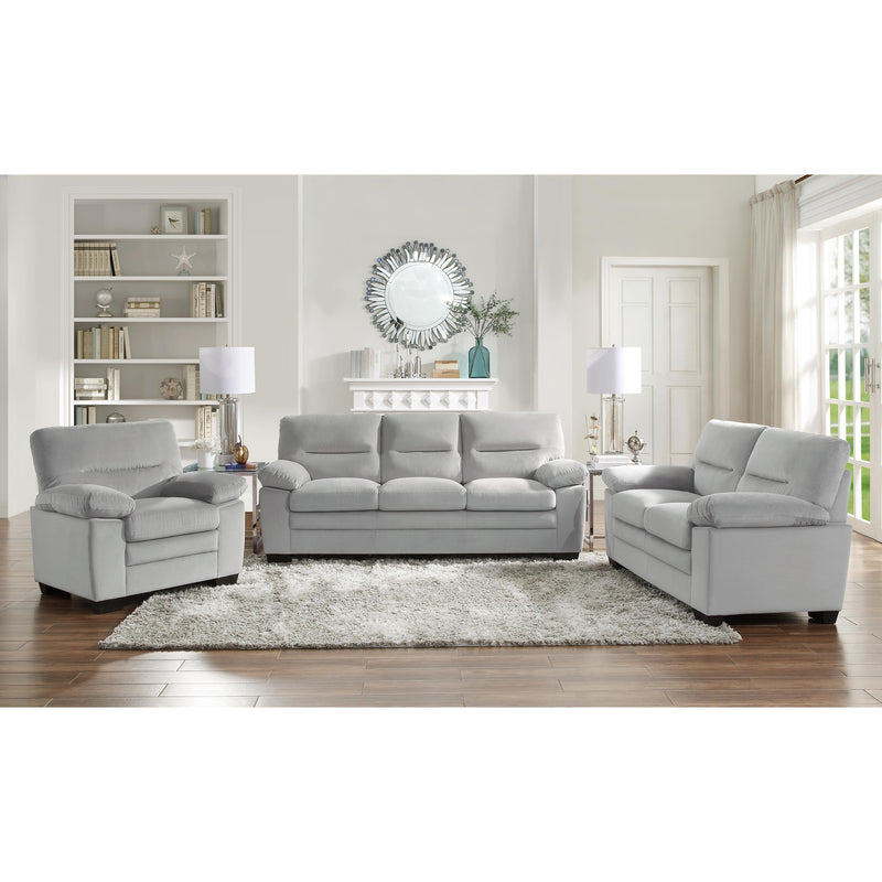 Homelegance Keighly Stationary Fabric Loveseat 9328GY-2 IMAGE 5