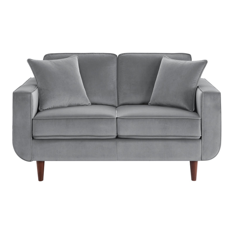 Homelegance Rand Stationary Fabric Loveseat 9329GY-2 IMAGE 1