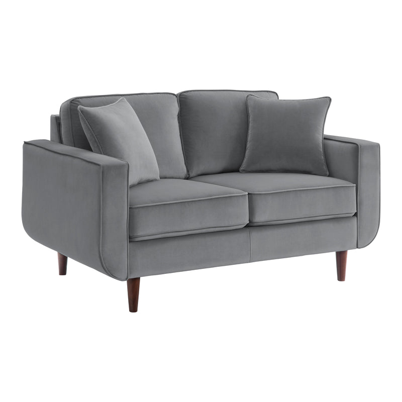 Homelegance Rand Stationary Fabric Loveseat 9329GY-2 IMAGE 2