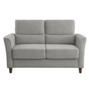 Homelegance Hinshaw Stationary Fabric Loveseat 9346GY-2 IMAGE 1