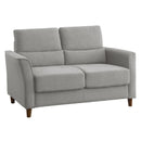 Homelegance Hinshaw Stationary Fabric Loveseat 9346GY-2 IMAGE 2