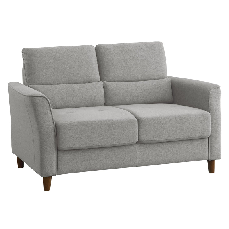 Homelegance Hinshaw Stationary Fabric Loveseat 9346GY-2 IMAGE 2