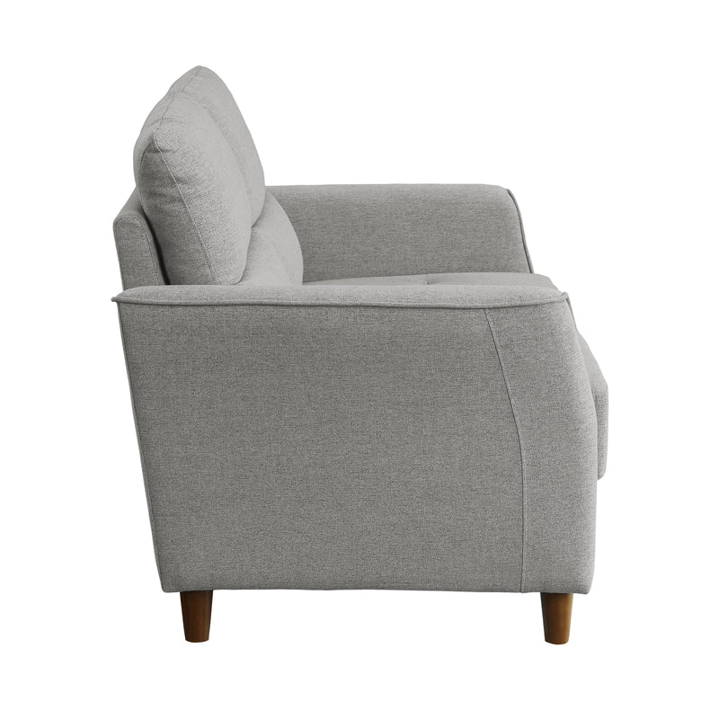 Homelegance Hinshaw Stationary Fabric Loveseat 9346GY-2 IMAGE 3