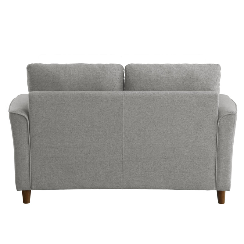 Homelegance Hinshaw Stationary Fabric Loveseat 9346GY-2 IMAGE 4