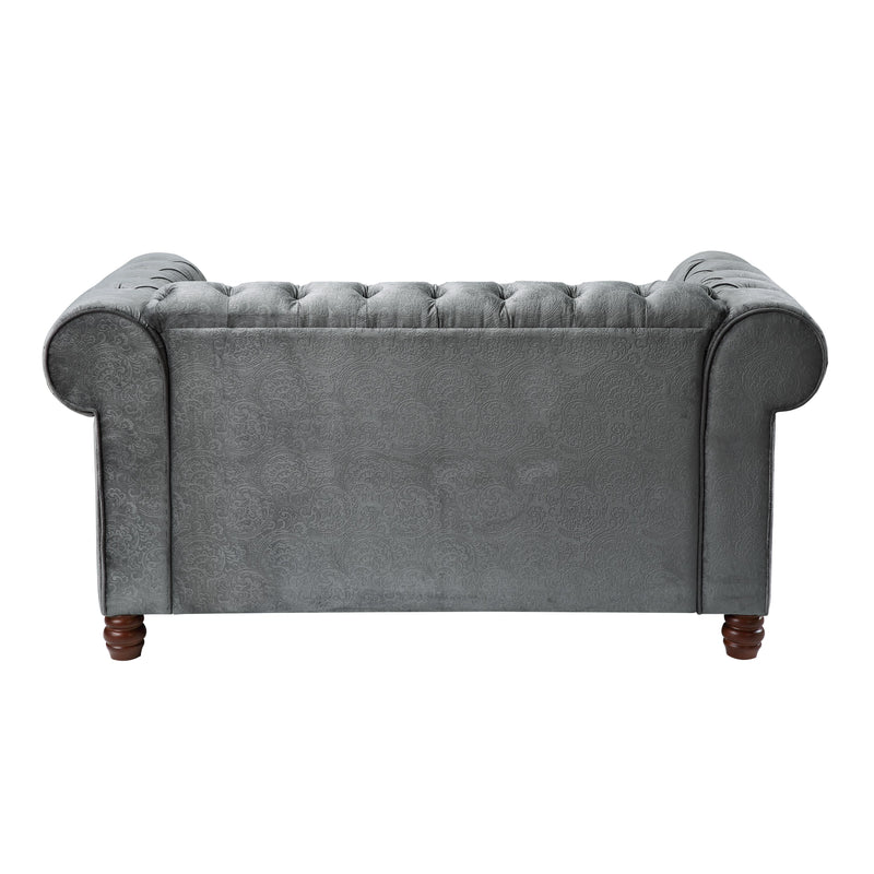 Homelegance Welwyn Stationary Fabric Loveseat 9326DG-2 IMAGE 3