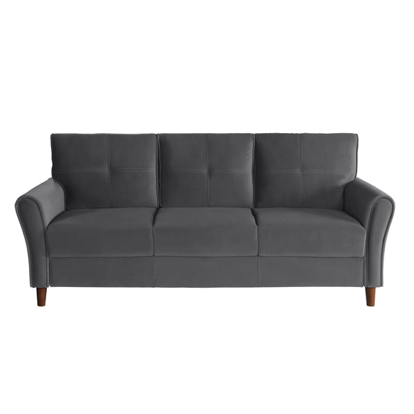 Homelegance Dunleith Stationary Fabric Sofa 9348GRY-3 IMAGE 1