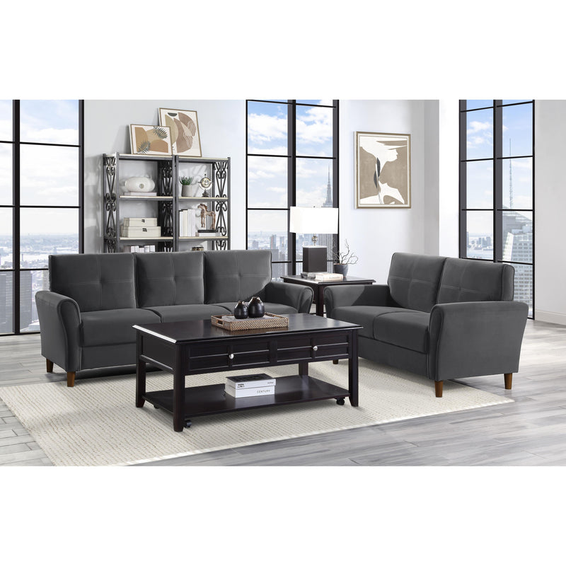 Homelegance Dunleith Stationary Fabric Sofa 9348GRY-3 IMAGE 4