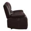 Acme Furniture Zuriel Power Polyurethane Recliner Zuriel 52153 Power Recliner - Brown IMAGE 4