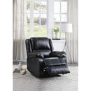 Acme Furniture Zuriel Power Polyurethane Recliner Zuriel 52153 Power Recliner - Black IMAGE 8