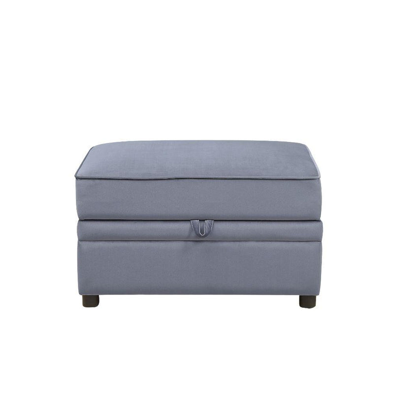 Acme Furniture Bois II Fabric Storage Ottoman 53307 IMAGE 2