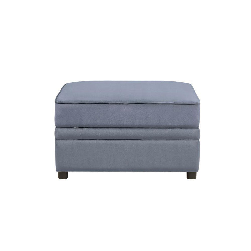 Acme Furniture Bois II Fabric Storage Ottoman 53307 IMAGE 3