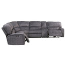 Acme Furniture Saul Power Reclining Fabric 3 pc Sectional 53985 IMAGE 2