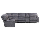 Acme Furniture Saul Power Reclining Fabric 3 pc Sectional 53985 IMAGE 5
