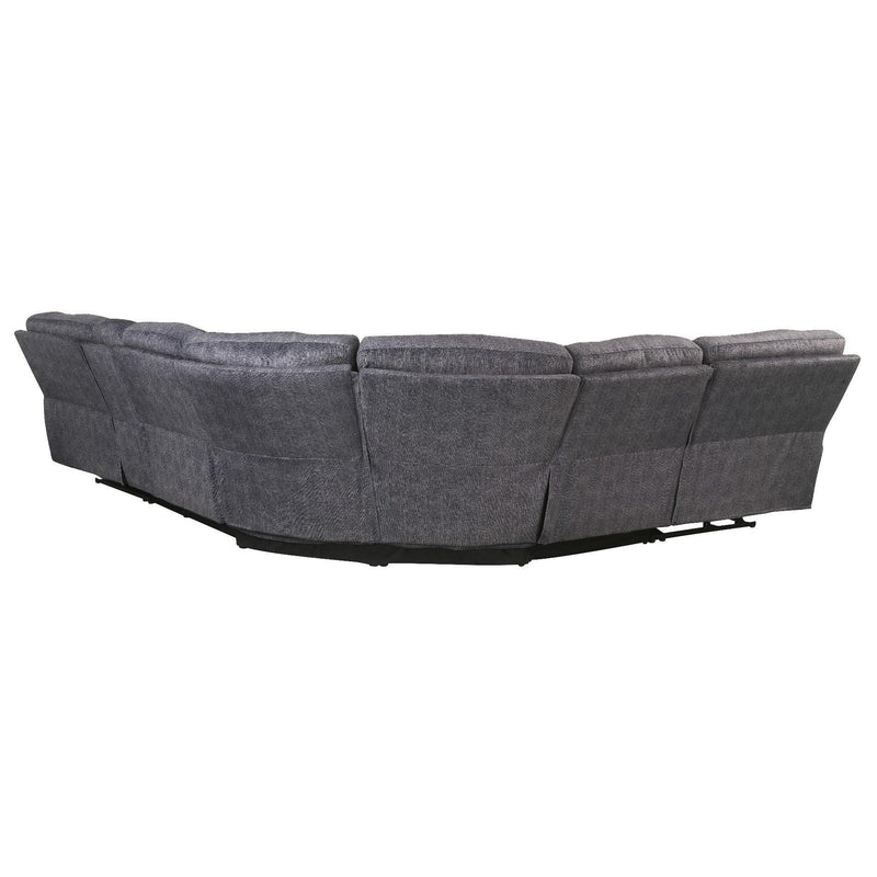 Acme Furniture Saul Power Reclining Fabric 3 pc Sectional 53985 IMAGE 6