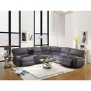 Acme Furniture Saul Power Reclining Fabric 3 pc Sectional 53985 IMAGE 8