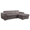 Acme Furniture Haruko Fabric Sleeper Sectional 55535 IMAGE 2
