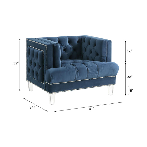 Acme Furniture Ansario Stationary Fabric Chair 56457 IMAGE 1