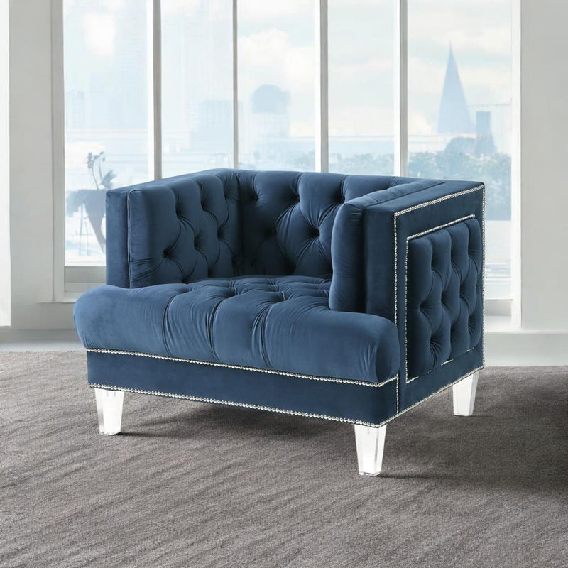 Acme Furniture Ansario Stationary Fabric Chair 56457 IMAGE 3