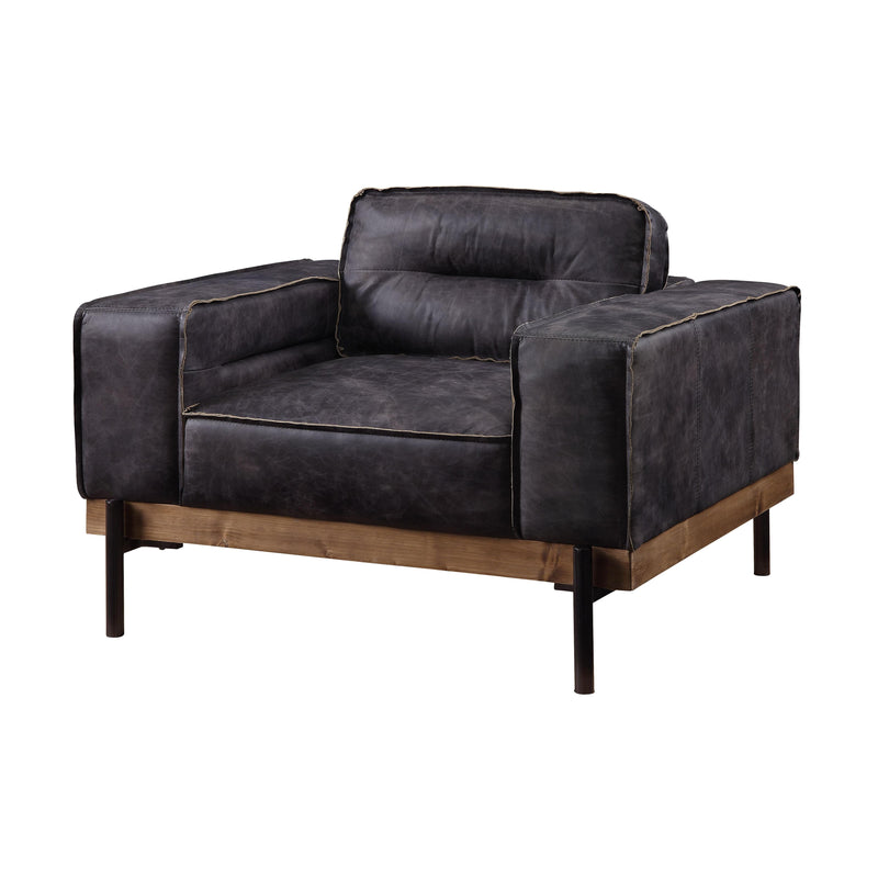 Acme Furniture Silchester Stationary Leather Chair 56507 IMAGE 2