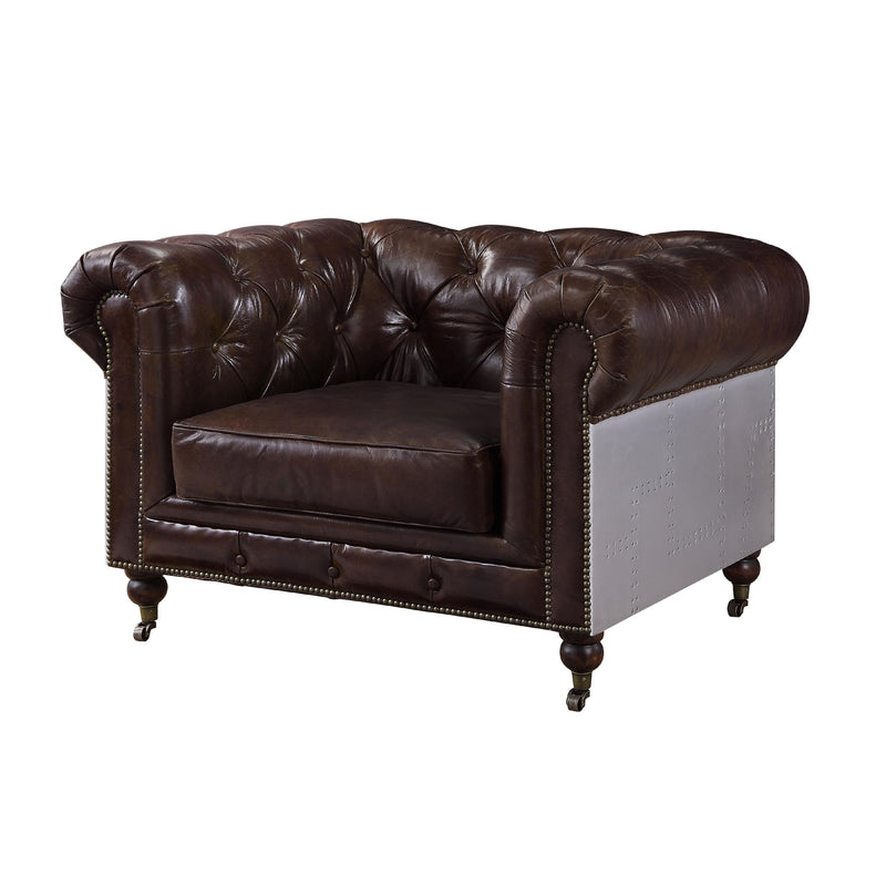 Acme Furniture Aberdeen Stationary Leather Chair 56592 IMAGE 1