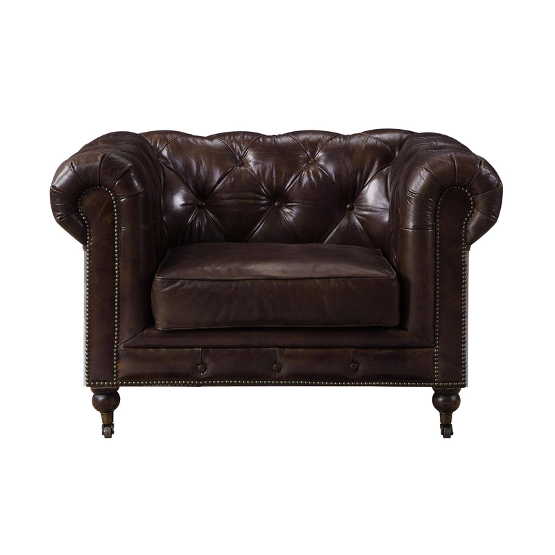 Acme Furniture Aberdeen Stationary Leather Chair 56592 IMAGE 2