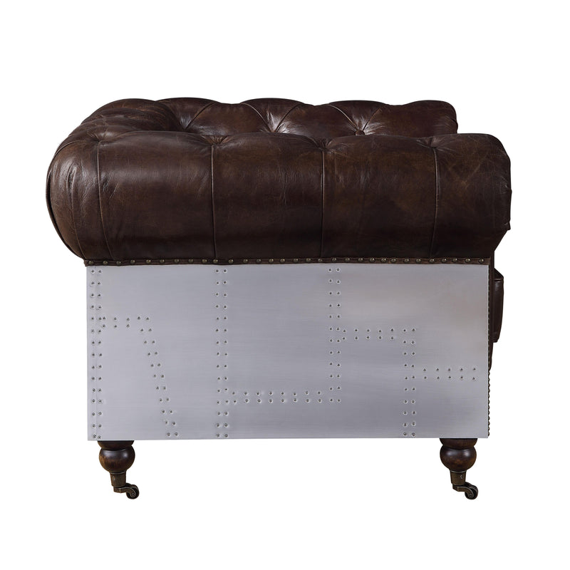 Acme Furniture Aberdeen Stationary Leather Chair 56592 IMAGE 3