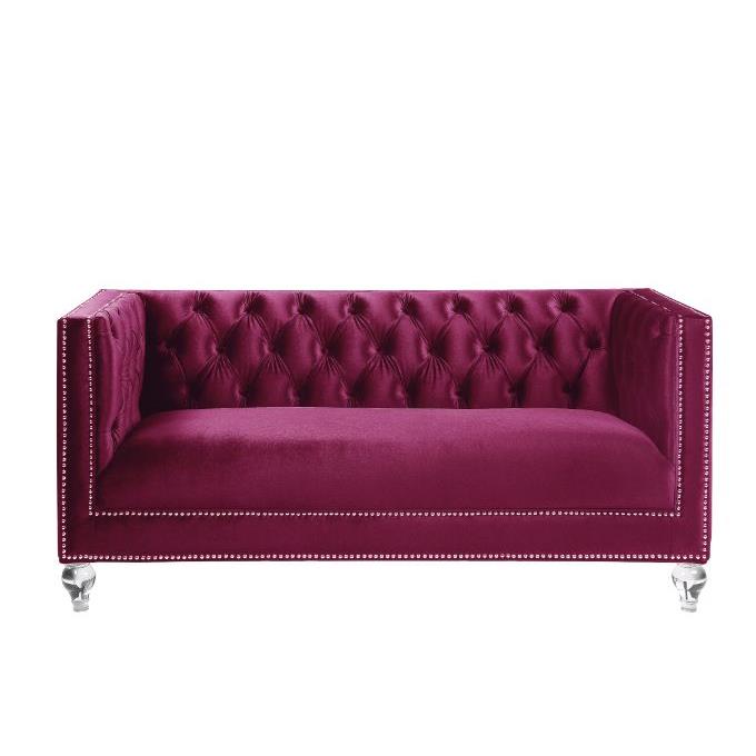 Acme Furniture Heibero Stationary Fabric Loveseat 56896 IMAGE 4
