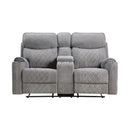 Acme Furniture Aulada Reclining Fabric Loveseat 56901 IMAGE 1