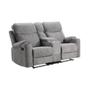 Acme Furniture Aulada Reclining Fabric Loveseat 56901 IMAGE 2