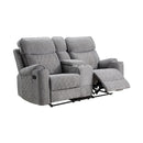 Acme Furniture Aulada Reclining Fabric Loveseat 56901 IMAGE 3