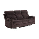 Acme Furniture Aulada Reclining Fabric Sofa 56905 IMAGE 2