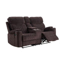 Acme Furniture Aulada Reclining Fabric Loveseat 56906 IMAGE 3
