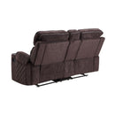 Acme Furniture Aulada Reclining Fabric Loveseat 56906 IMAGE 4