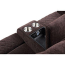 Acme Furniture Aulada Reclining Fabric Loveseat 56906 IMAGE 5