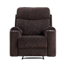 Acme Furniture Aulada Glider Fabric Recliner 56907 IMAGE 1
