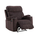 Acme Furniture Aulada Glider Fabric Recliner 56907 IMAGE 3
