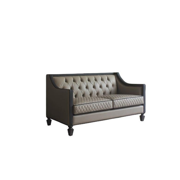 Acme Furniture House Beatrice Stationary Polyurethane Loveseat 58816 IMAGE 1