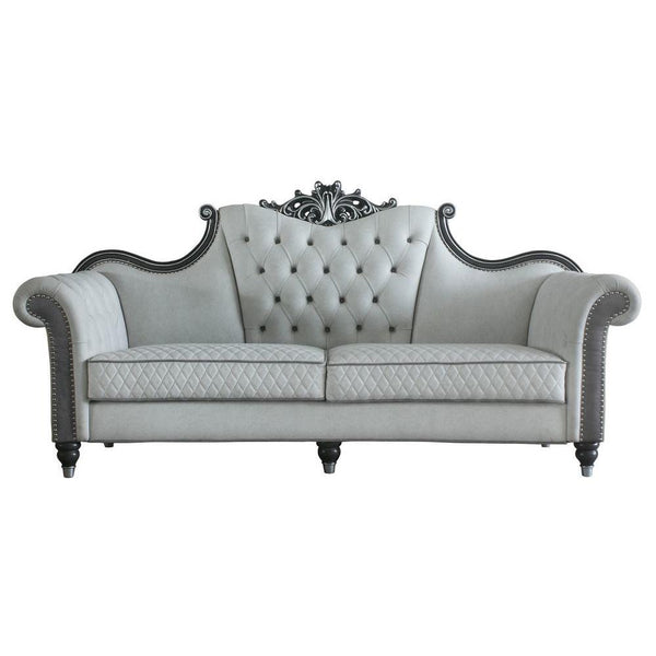 Acme Furniture House Delphine Stationary Fabric Sofa 58830 IMAGE 1